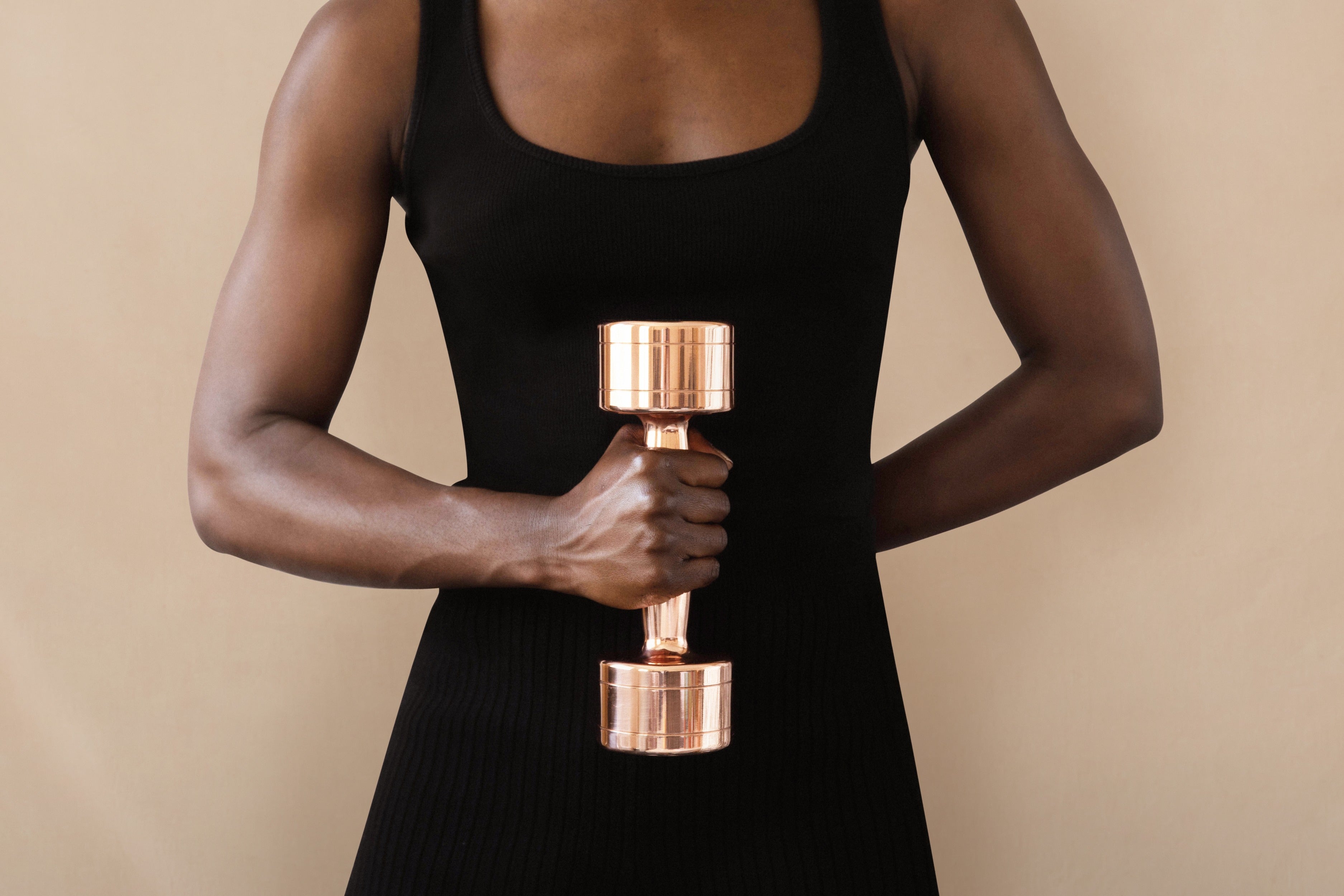 Gold Dumbbells
