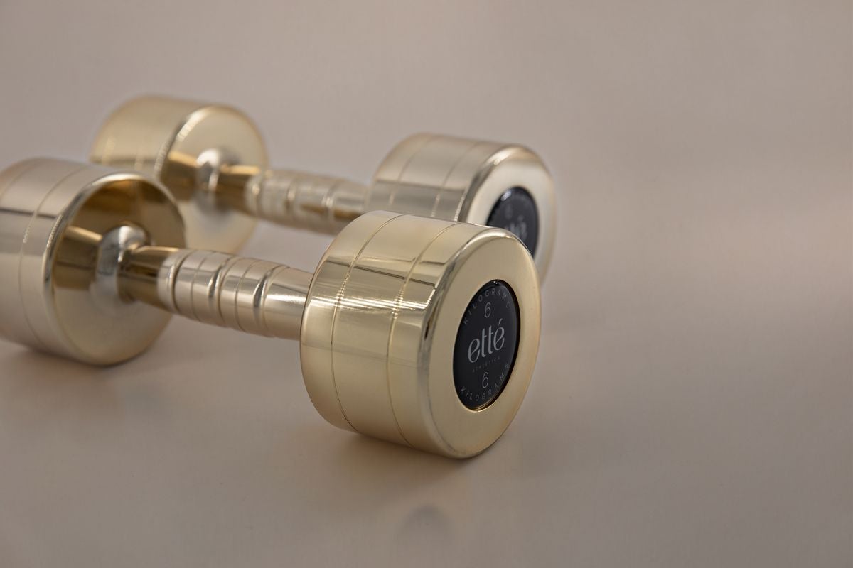 Gold Dumbbells | Luxury Gold Weights – Ette Athletica